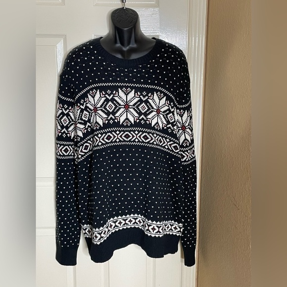 Polo Ralph Lauren Other - Polo by Ralph Lauren Mens Black Fair Isle Crew Neck Sweater